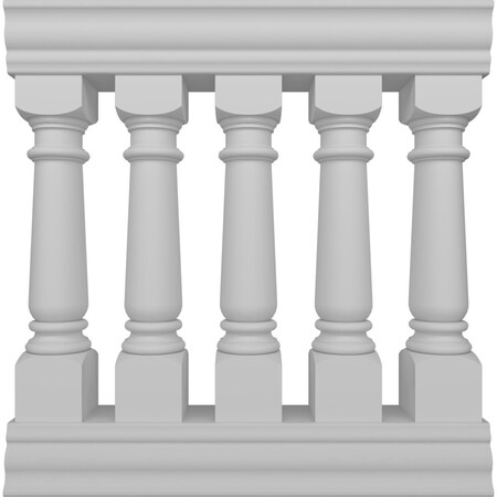 Ekena Millwork Wellington Balustrade Railing Kit Style D (7 5/8" On-Center Spacing to Pass 4" Sphere Code) BALK40X036WED